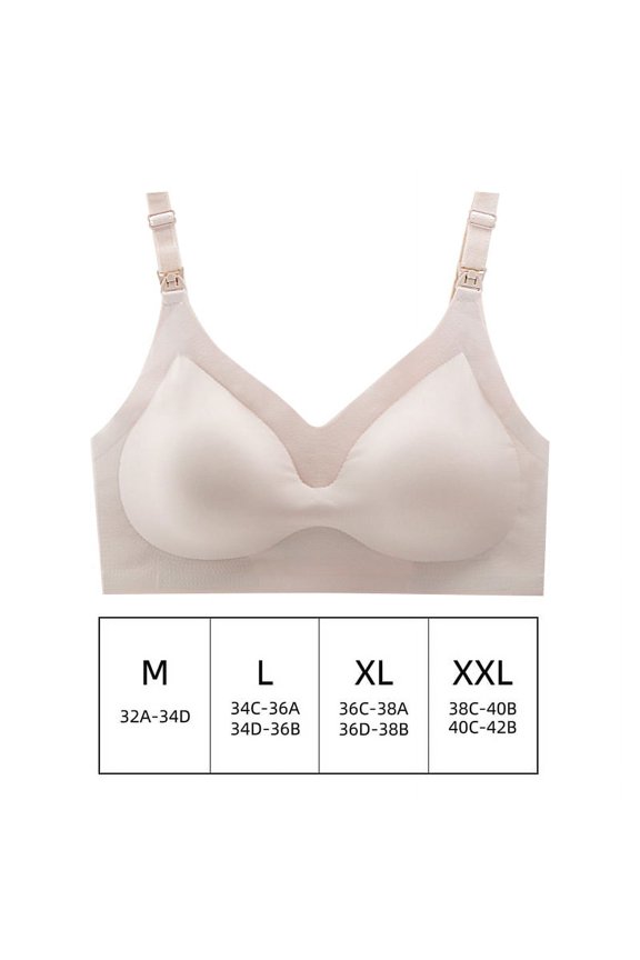 Ultra Thin Laser Cutting Ladies Feeding Bra Removable Padded Breastfeeding Bras Plus Size Push Up Maternity Nursing Bra