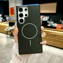 Ultra-Thin Magnetic Case for Samsung Galaxy A15, Military-Grade Protection Scratch-Resistant Lightweight Shockproof, Compatible with MagSafe, Luxury Phone Cover for Galaxy A15, Black