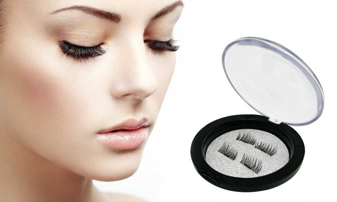 Ultra-Thin Magnetic False 3D Eyelashes 4 piece, Reusable and Easy to ...