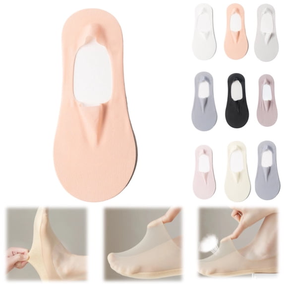 Ultra Thin Mesh No Show Socks for Women, Ultra Thin Liner Non Slip No Show Socks, Ice Silk Breathable Quick Drying Sock,Watermelon Red