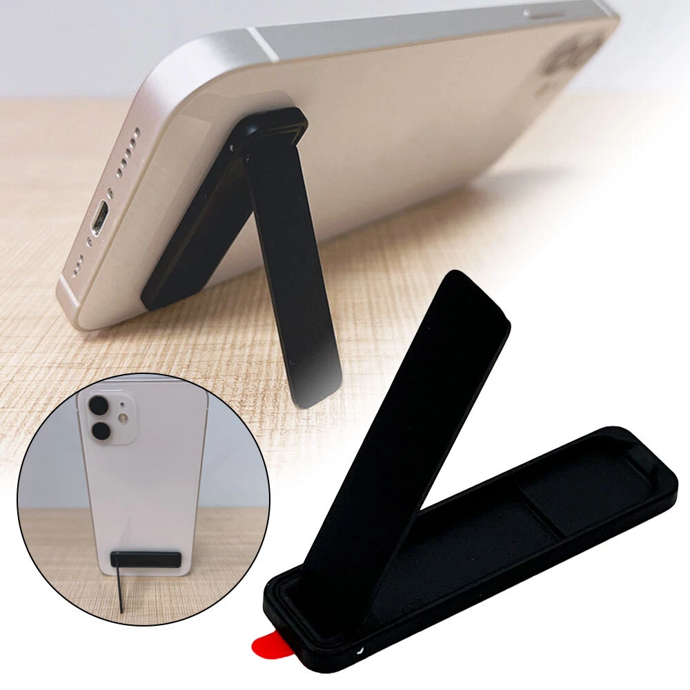 Ultra Thin Mini Metal Folding Mobile Phone Holder Stand Alloy Invisible Tr