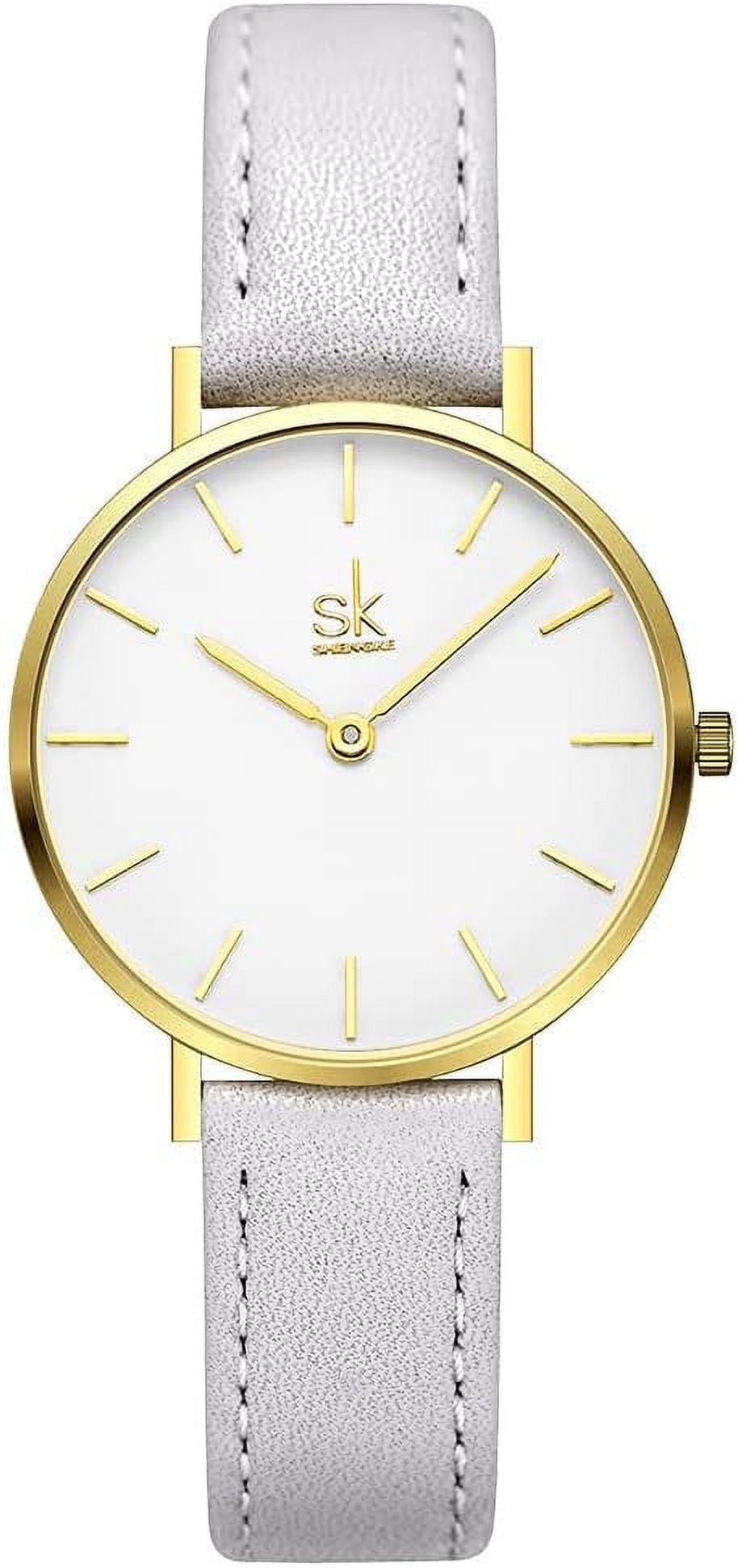 Ultra Thin Minialist Women Watches Simple Two Hands Ladies Dress Watch ...