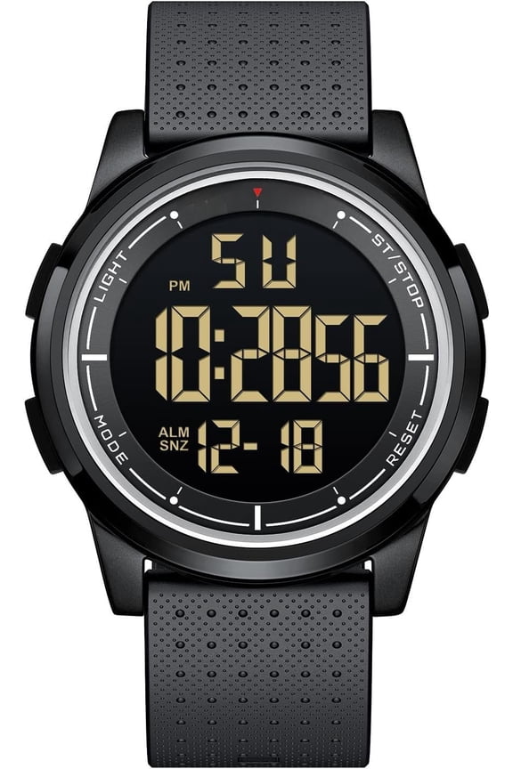 Ultra-Thin Minimalist   Digital Watches Men with Wide-Angle Display Rubber Strap Wrist Watch for Men Women