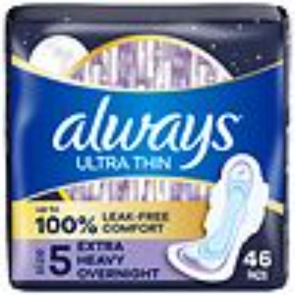 Ultra Thin Overnight Pads Unscented