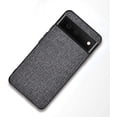 thumbnail image 1 of Ultra-Thin PU Canvas + TPU Personalized Phone Case for Google Pixel 7 Pro 6 A 5A 5G 4 XL, Lens Protection Shock Resistant Back Cover(Dark Gray,Pixel 6), 1 of 7