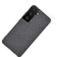 thumbnail image 1 of Ultra-Thin PU Canvas + TPU Personalized Phone Case for Samsung Galaxy S22 Ultra S21 Plus S20 FE, Lens Protection Shockproof Back Cover(Dark Gray,S22 Plus), 1 of 8