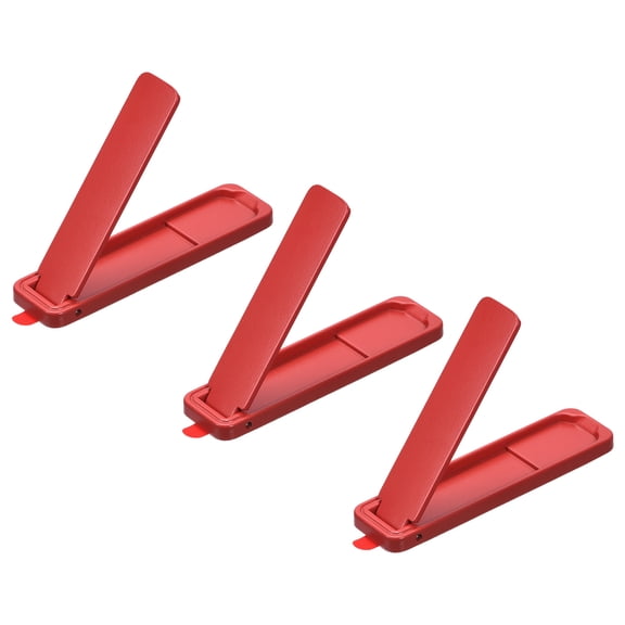 Ultra-Thin Phone Stands, 3Pack Horizontal Vertical Portable Phone Stand Red