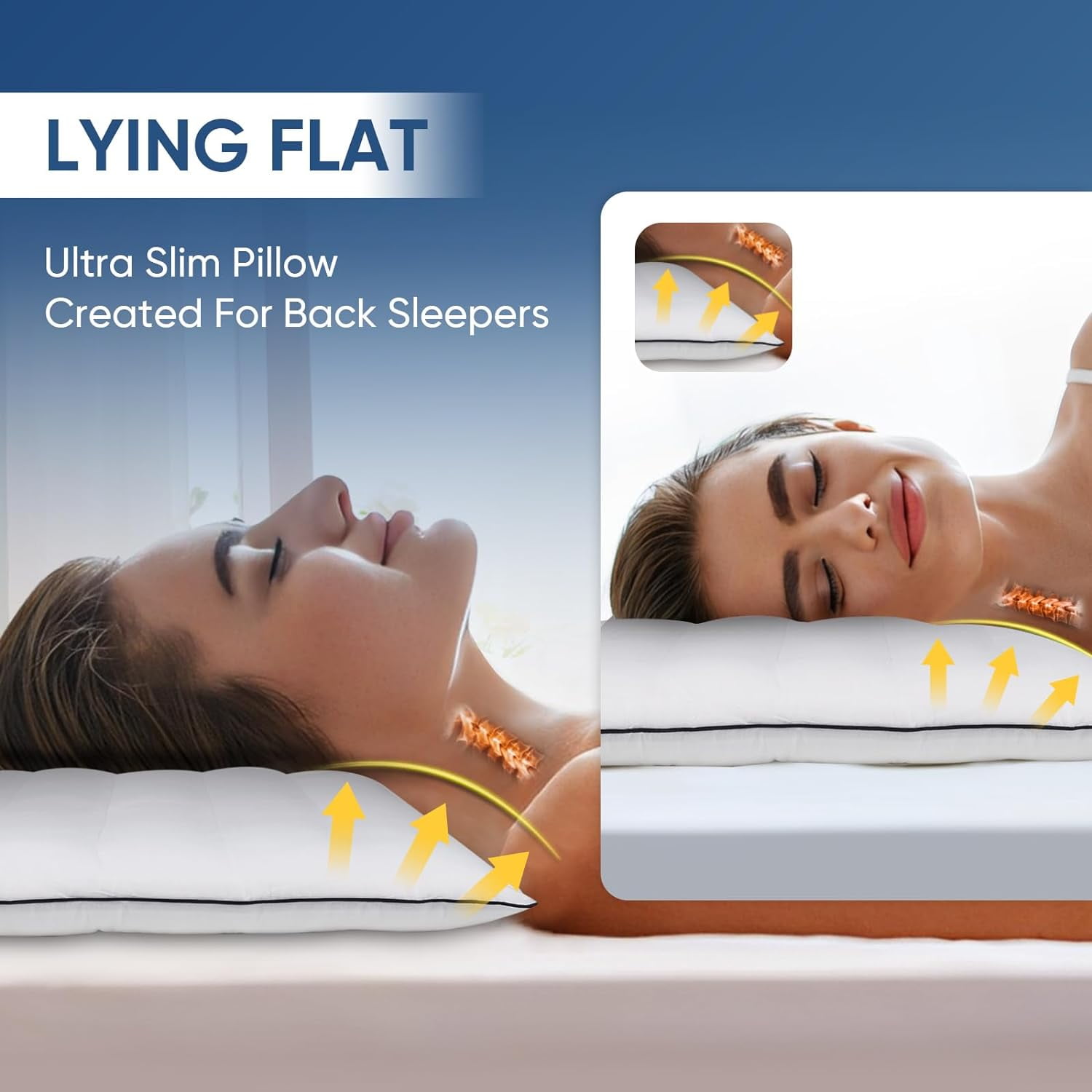 Low profile pillows for stomach sleepers hot sale