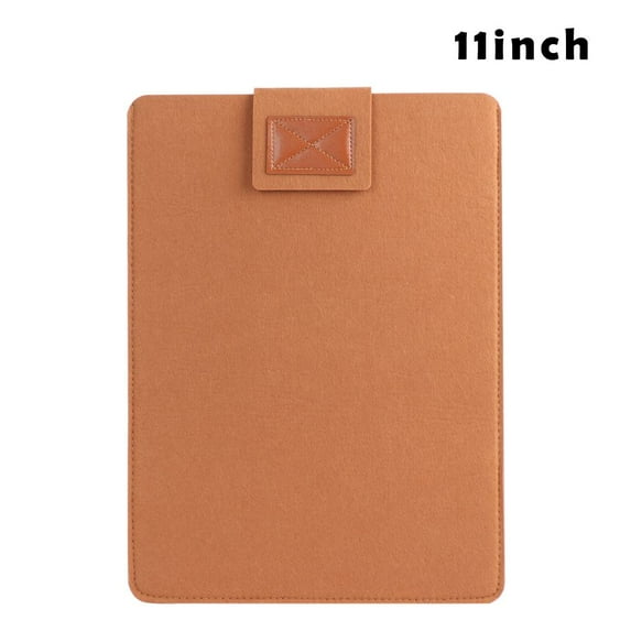 Ultra Thin Professional Portable Fashion Laptop Bag Wool Felt Sleeve Case Computer Cover BROWN 11 INCH