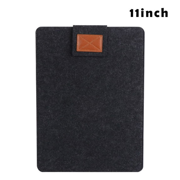 Ultra Thin Professional Portable Fashion Laptop Bag Wool Felt Sleeve Case Computer Cover DARK GREY 11 INCH