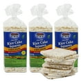 thumbnail image 1 of Thin Rice Cakes- Whole Grain Brown Rice Cakes Salted - Fat Free, Non GMO, Gluten Free Rice Cakes - Low Calorie Snacks - All Natural - 3 Pk, 1 of 3