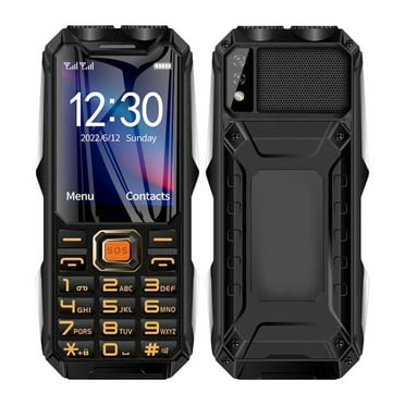 A Ultra Thin Rugged Senior Phone With 2.6In Screen, 16800Mah Battery, Dual Sim, Fm Radio, Camera, Flashlight, Mp3 Player - Unlocked 2G Mobile Phone For Elderly (Gsm 850/900/1800/1900Mhz)