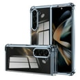 thumbnail image 1 of Ultra-Thin Samsung Galaxy Z Fold 5 Case, Luxury Perfect Clear Plating Hard PC Crystal Transparent Cover, Finish Anti-Scratch Shockproof Protection Case for Galaxy Z Fold 5, Blue, 1 of 8