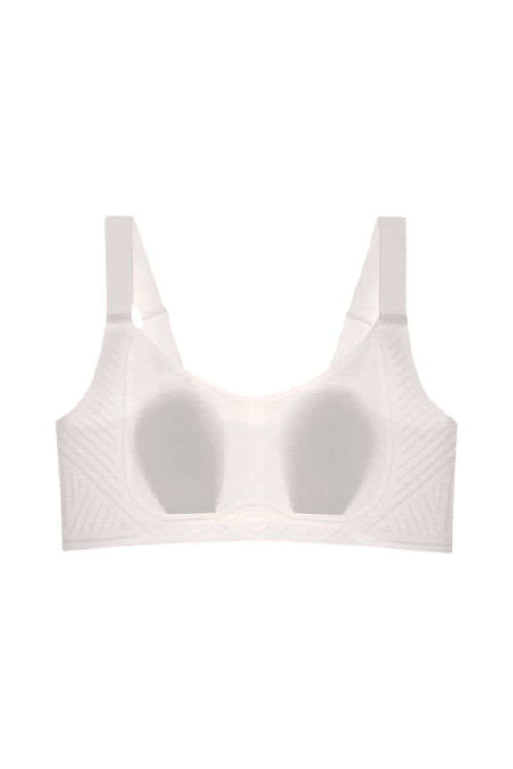 Ultra-Thin Seamless Rabbit Ear Bra Breathable, Push Up, Soft Support, Minimizing for Large Busts in Summer