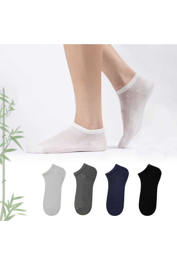 Ultra-Thin Sock , Breathable Sock , Anti-Odor Sock , Athletic Unisex Socks With Mesh,4 Color (One Size,4 Pairs)