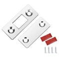 thumbnail image 1 of Ultra-Thin Stainless Steel Door Catch, Punch-Free Cabinet Drawer Latch with Mounting Hardware, 1 of 6