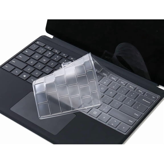 Ultra Thin TPU Keyboard Cover for 2024 Microsoft Surface Pro 11 Tablet (13" Copilot+ PC), Surface Pro 10/9 / 8 13 inch Tablet Protector (Not Fit Surface Pro Flex)
