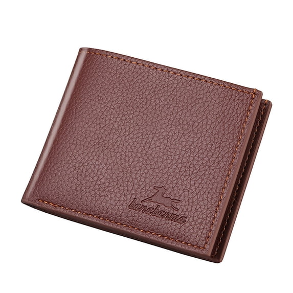 Ultra-Thin Wallet for Men's PU Leather Vertical Ultra-Thin Wallet