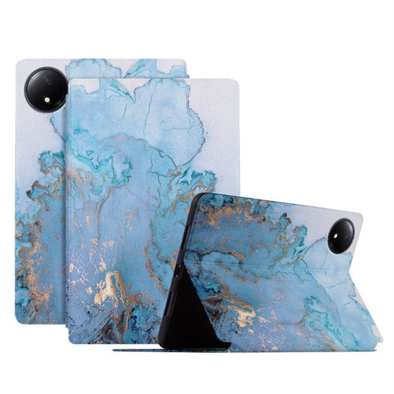 Ultra Thin for Xiaomi Redmi Pad SE 8.7 Case 8.7" Multi-Angle Viewing Stand Tablet Case TPU + PU Leather Kickstand Case[Oil painting series]- 03