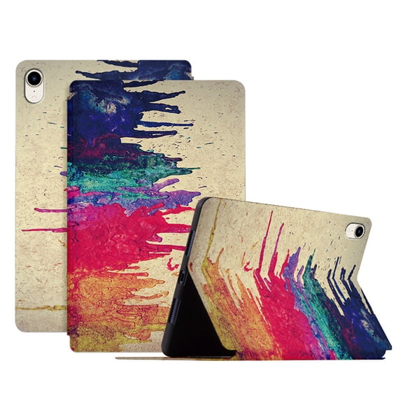 Ultra Thin for iPad mini (2024),iPad mini 7 Tablet Case 8.3" Multi-Angle Viewing Stand Tablet Case TPU + PU Leather Kickstand Case[Oil painting series]- 06