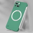 thumbnail image 1 of Ultra-Thin for iPhone 13 Pro Magsafe Case, Frameless Magnetic Case, Matte Minimalist Case with Shockproof Corner, Compatible with Magsafe Charger for iPhone 13 Pro 6.1 inch,Green, 1 of 8