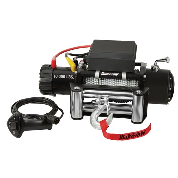 Ultra-Tow 12 Volt DC Off-Road Vehicle Winch, 10,000-Lb. Capacity, Galvanized Wire Rope