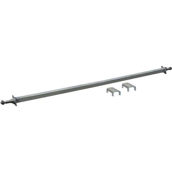 Ultra-Tow 3500-Lb. Capacity Spring Trailer Axle with Adjustable Spring Mounts, 85in. Hubface, 69-1/2in.–73-1/2in. Spring Center, 90-1/4in.L, Straight