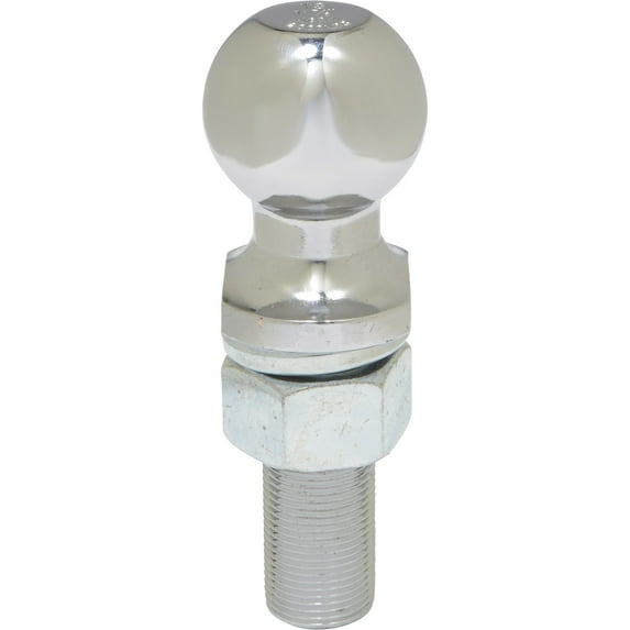Ultra-Tow Chrome-Plated Hitch Ball, 1-7/8in. Ball, 1in. Dia. x 2-7/8in.L Shank, 2000-Lb. Capacity