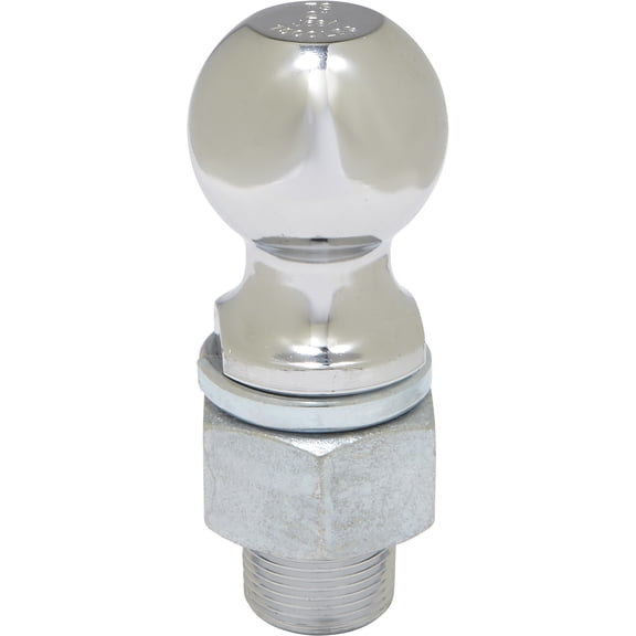 Ultra-Tow Chrome-Plated Hitch Ball, 2in. Ball, 7,500-Lb. GTW, 1-1/4in. Dia. x 2-1/4in.L Shank