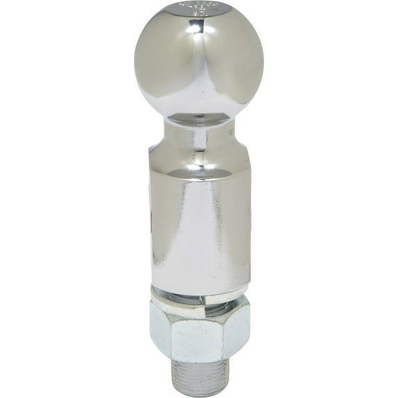 Ultra-Tow Chrome-Plated Hitch Ball, 2in. Ball, 1in. Dia. x 2-1/8in.L Shank, 3500-Lb. Capacity, 2in. Rise
