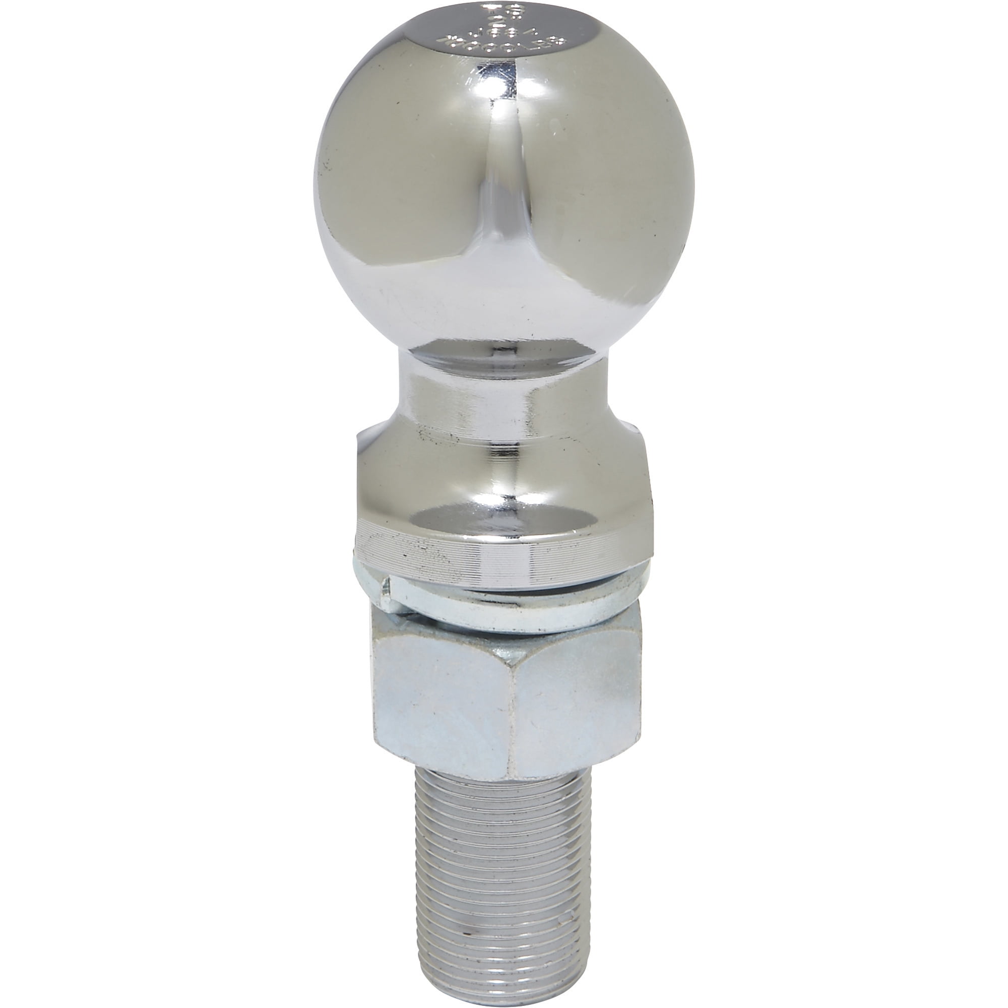 Ultra-Tow Chrome-Plated Hitch Ball, 2in. Ball, 1in. Dia. x 2-3/4in.L Shank, 10,000-Lb. Capacity