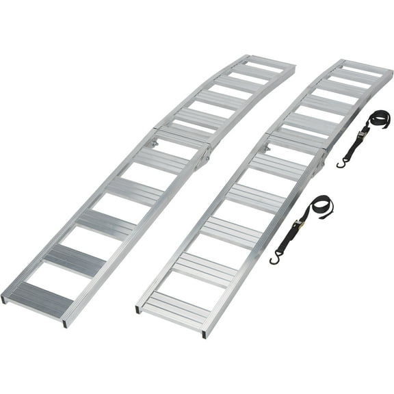 Ultra-Tow Folding Arched Aluminum Loading Ramp Set, 1500-Lb. Capacity, 90in.L