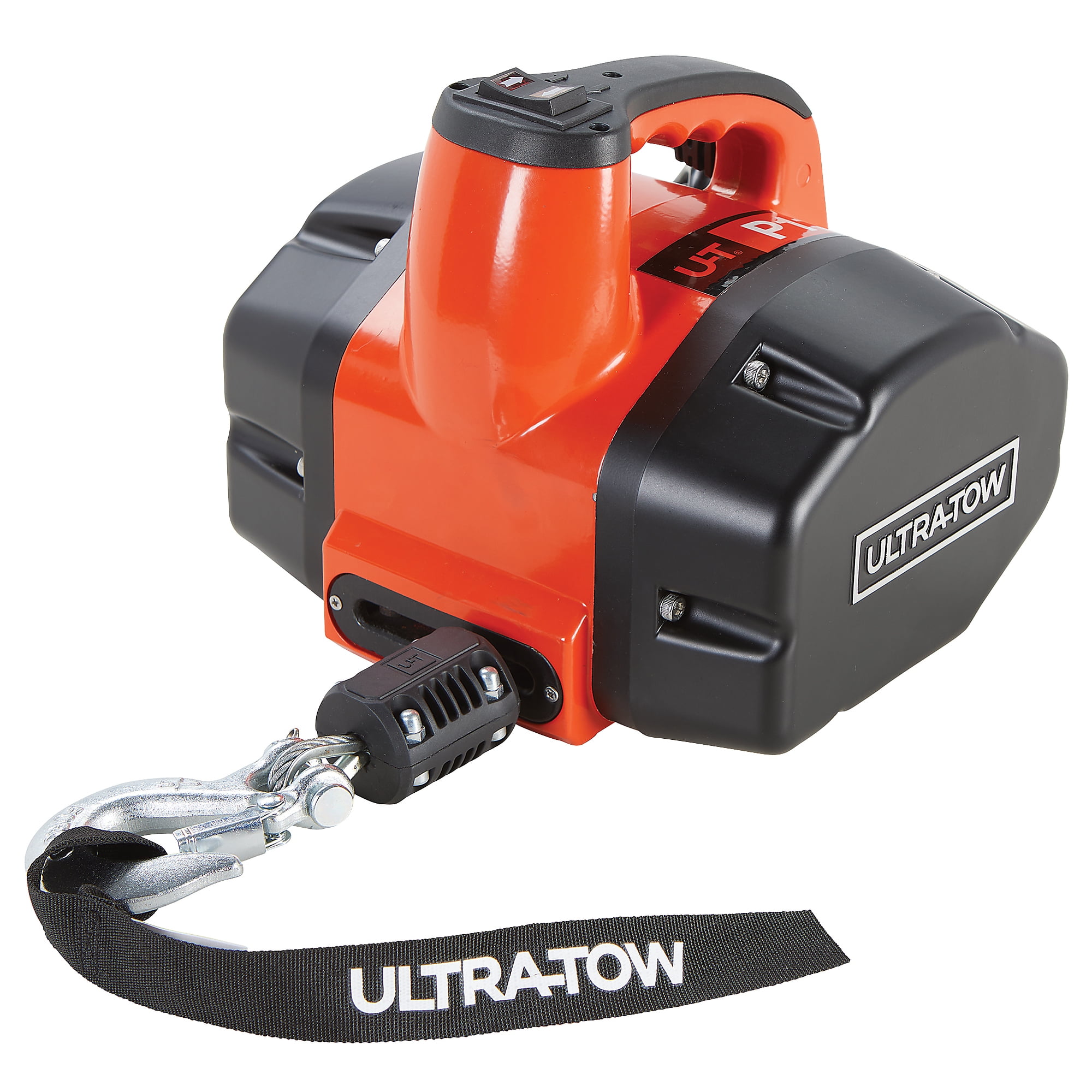 Ultra-Tow Portable Electric Winch, 120V, 1,100lb. Horizontal + Vertical ...