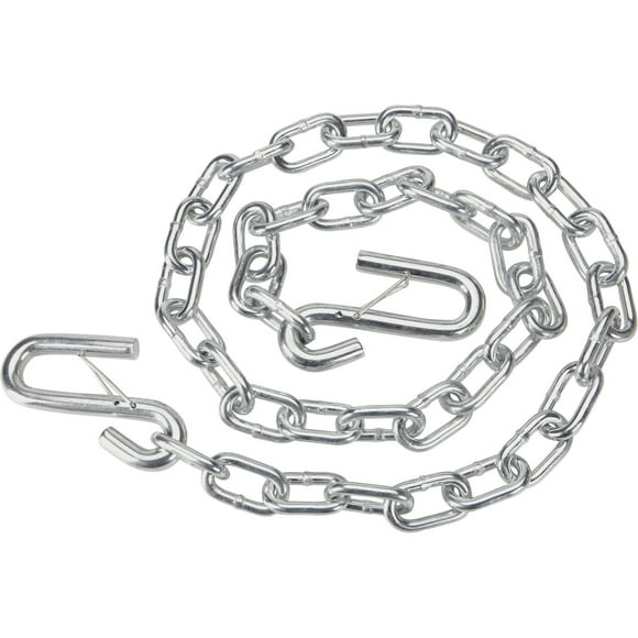 Ultra-Tow Safety Tow Chain with S-Hook, 9/32in. x 54in. Chain, 5000-Lb. Capacity