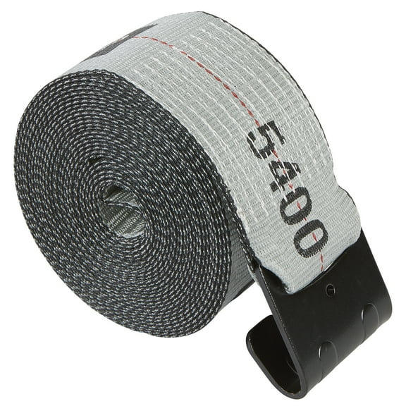 Ultra-Tow XTP 4in. x 30ft. Winch Strap with Flat Hook, 16,200-Lb. Breaking Strength, 5400-Lb. Working Load, Gray