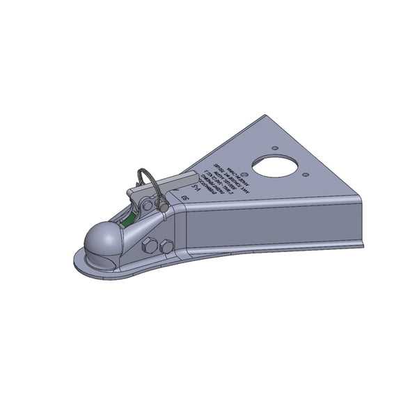 Ultra-Tow XTP Auto-Locking A-Frame Trailer Coupler, 5000-Lb. Capacity, Fits 2in. Ball