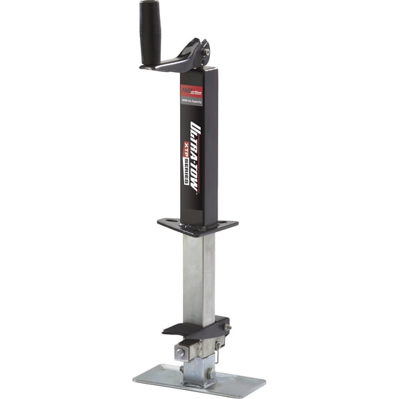 Ultra-Tow XTP Fast-Action Square Tube Trailer Jack, 2000-Lb., Topwind, A-Frame Mount, Bolt-On