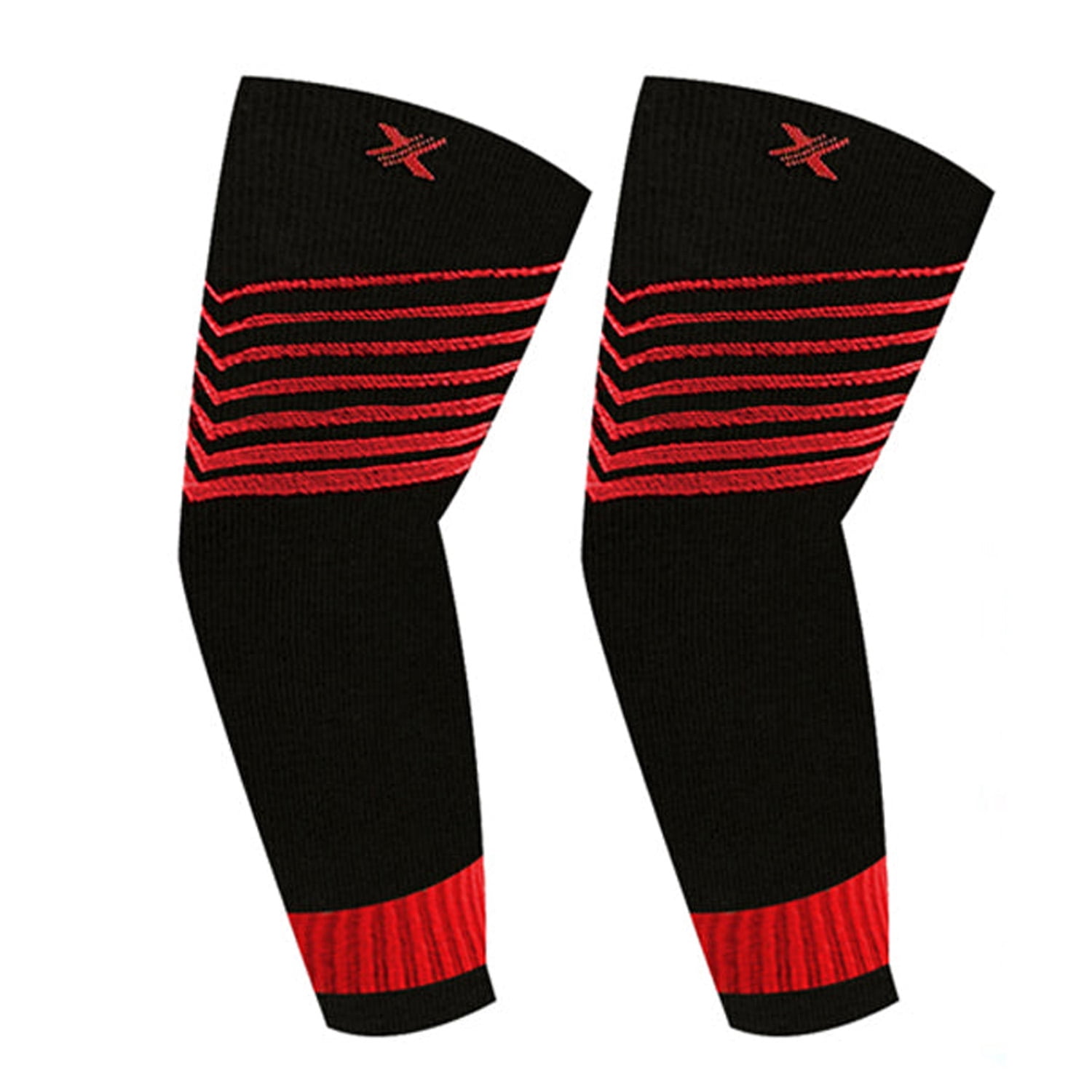 Ultra V-Striped Compression Elbow Sleeves (1-Pair)