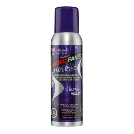 Manic Panic Amplified™ Temporary Hair Color Spray, Ultra Violet, 3.4 Fl Oz
