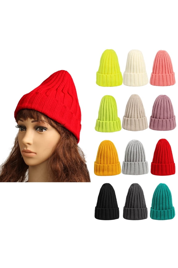 Ultra Warm Soft Beanie Unisex Rib-Knit Ski Beanie with Foldable Cuff - Ultra-Warm and Soft Stretchable Fit for Snow Sports and Casual Wear,Green 2,One Size,KLOY2K