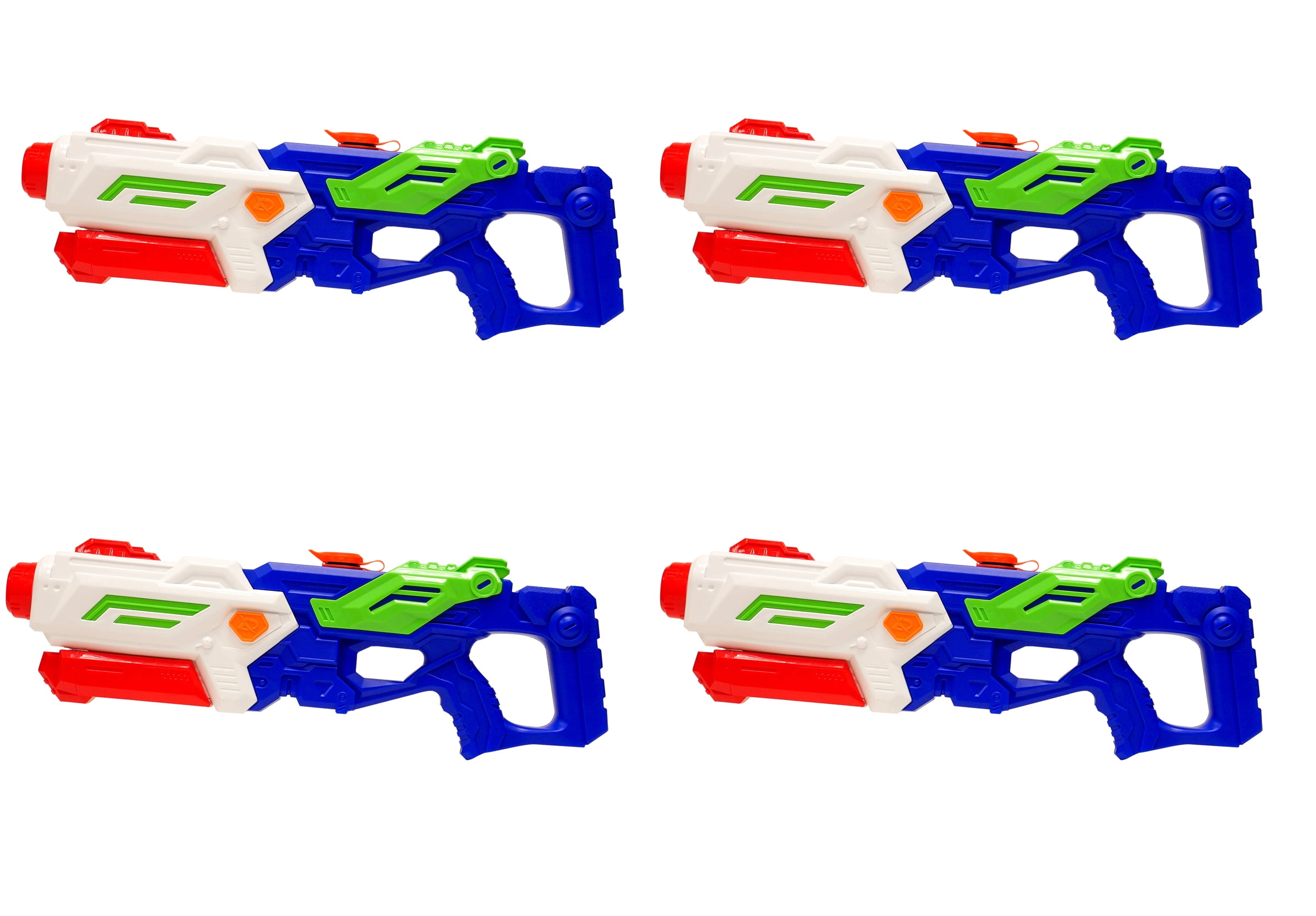 Ultra Water Blaster 4-Pack – High-Powered Pump Action Soaker Toys for Kids & Adults, Long-Range Spray, Large Capacity – Summer Outdoor Pool & Backyard Fun Set