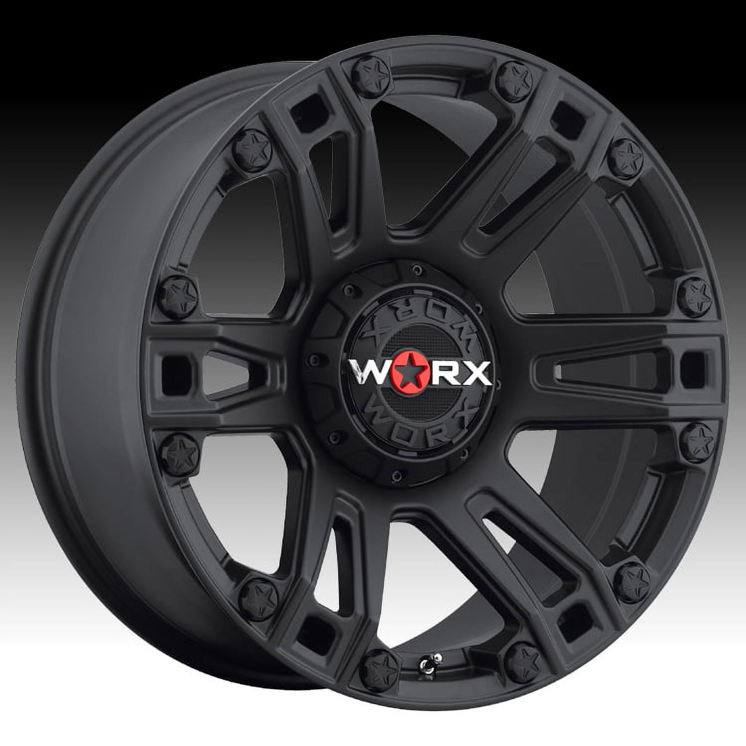 18X9 Worx 803SB Beast Black Wheel Rim -12 5X5.00 & 5X5.50 Qty 1 ...