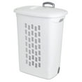 Ultra Wheeled Laundry Hamper with Lid, Handle and Wheels for Easy