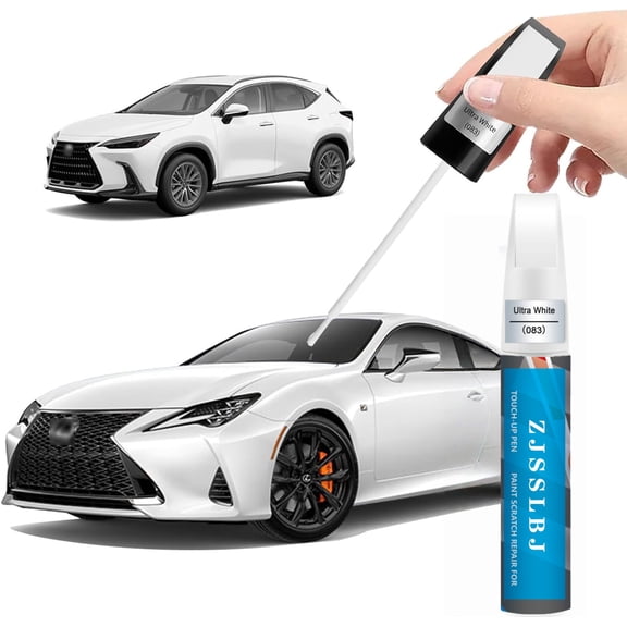 Ultra White(083) Touch Up Paint for Lexus-Exact Match–Chips and Nicks Car Paint Scratch Repair Kit Automotive Paint Pen