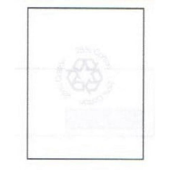 Ultra-White 25% Cotton Letterhead, 8-1/2" x 11", Recycled Bright White 24-lb Bond, Watermarked, Acid Free, Imaging Finish - Ream of 500 Letterhead Sheets