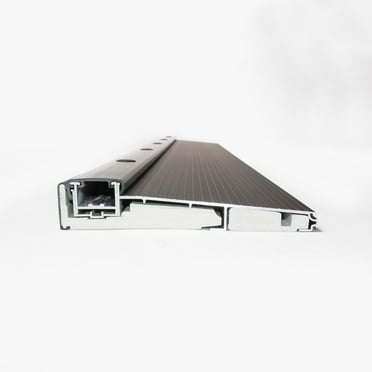 Ultra-Wide 7" (inch) Black Adjustable Aluminum Threshold Add on Extension available - Heavy Duty - Commercial and Residential, Durable, Adjustable for Any Doorway.