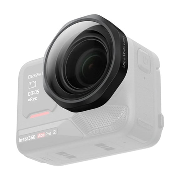 Ultra Wide Angle Lens Compatible with Insta360 Ace Pro 2, Wide View Camera Lens Attachment with Optical Glass, Twist Lock Design