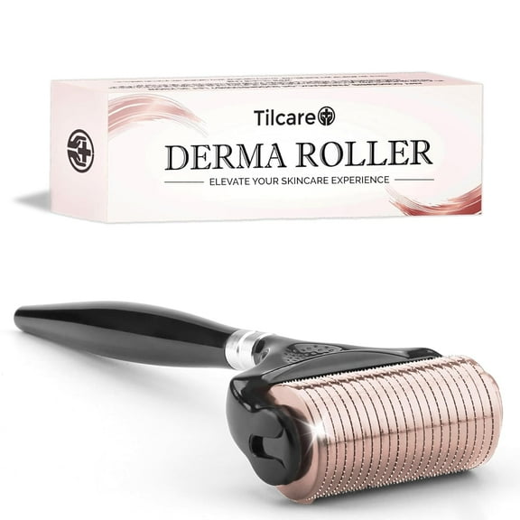 Ultra-Wide Derma Roller for Face - At-Home Microneedling Kit, 0.25 mm Microneedle Roller for Skin Care, Derma Roller for Scalp Hair and Beard, Superior to a Microneedling Pen/Derma Pen