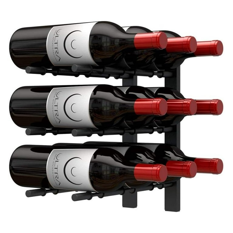 Matte black wine rack hot sale