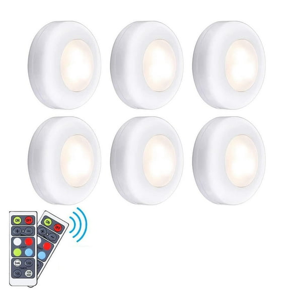 Ultra-adhesive Pads Wireless Lighting, Easy Installation For Closets And More, Battery Operated Press Control, Soft Lighting With Remote, Color Changing Leds Add Personality